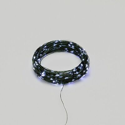 NEON-NIGHT 303-275 Гирлянда светодиодная Роса с контроллером 30м, 300LED, БЕЛЫЙ, IP20, 230В, зеленый провод NEON-NIGHT
