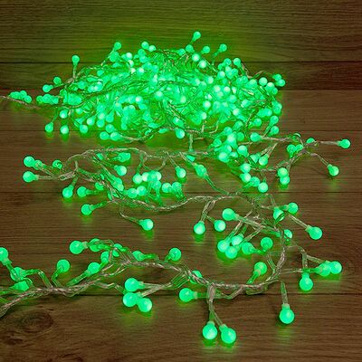 NEON-NIGHT 303-604 Гирлянда Мишура LED 3 м прозрачный ПВХ, 288 диодов, цвет зеленый