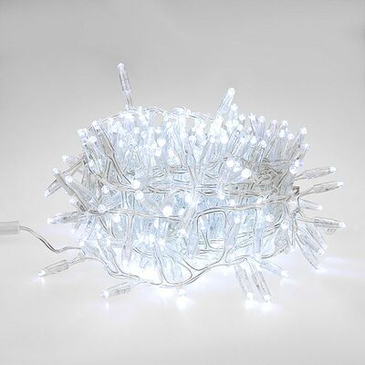 NEON-NIGHT 303-635 Гирлянда светодиодная Кластер 10м 200 LED БЕЛЫЙ прозрачный ПВХ IP65 постоянное свечение 230В нужен блок 303-500-1 NEON-NIGHT