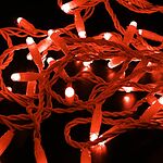 NEON-NIGHT 305-232 НИТЬ ПВХ flashing 10м (2 модуля x 5м), белый ПВХ, 100 LED Красный, 24В (нужен трансформатор 531-100/531-200)