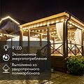 NEON-NIGHT 405-213 Лампа светодиодная, диаметр 50мм, E27, 9 LED, 1Вт, СИНИЙ, прозрачная колба, 230В NEON-NIGHT