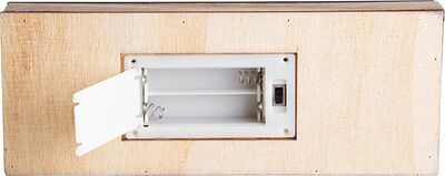 NEON-NIGHT 504-002 Деревянная фигурка с подсветкой Елочка с оленем 12x6x21,5 см