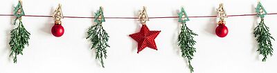 NEON-NIGHT 504-031 Деревянные прищепки Новогодняя ель 14,5x4,5x1,6 cм, 6 шт, NEON-NIGHT