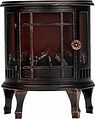 NEON-NIGHT 511-023 Светодиодный камин Винтаж мини с эффектом живого огня 24.8х12.7х30 см, батарейки 3хС (не в комплекте), с USB, бронзовый