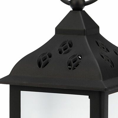 NEON-NIGHT 513-064 Декоративный фонарь 11х11х22,5 см, черный корпус, цвет свечения RGB с эффектом мерцания NEON-NIGHT
