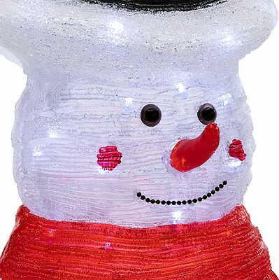 NEON-NIGHT 513-282 Акриловая светодиодная фигура Снеговик в шляпе 38х38х72 см, IP65, понижающий трансформатор в комплекте NEON-NIGHT
