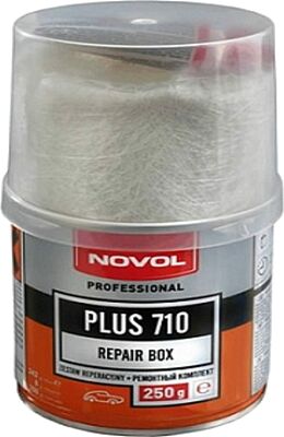 Novol PLUS 710 36101 ремонтный комплект: смола, отвердитель, стекломат, 0,25 кг