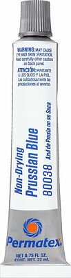 Permatex 80038 Prussian Blue — паста «берлинская лазурь» для проверки пятна контакта, 22 мл