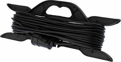 PROconnect 11-7102 Удлинитель-шнур на рамке ПВС 2х0,75, 20м, б/з, 6А, 1300Вт, IP20, черный (Сделано в России) PROconnect