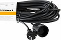 PROconnect 11-7114 Удлинитель-шнур ПВС 2х0,75, 10м, б/з, 6А, 1300Вт, IP20, черный (Сделано в России) PROconnect