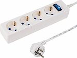 PROconnect 11-7229 Сетевой фильтр STANDARD 4 гнезда, 3м, 3х0,75мм², с/з, белый PROconnect