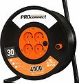 PROconnect 11-7613 Удлинитель силовой на катушке 4 гнезда с/з 30м 3х2,5мм² PROconnect PROconnect 11-7613 Удлинитель силовой на катушке 4 гнезда с/з 30м 3х2,5мм² PROconnect