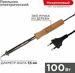 PROconnect 12-0178-4 Паяльник с деревянной ручкой, серия WOOD, 100Вт, 230В, блистер PROconnect