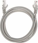 REXANT 02-0100-105 Патч-корд U/UTP CAT 5e, RJ45-RJ45, 26AWG, LSZH, серый, 1,5м REXANT