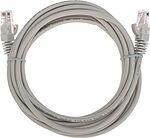 REXANT 02-0100-3 Патч-корд U/UTP, CAT 5e, RJ45-RJ45, 26AWG, LSZH, серый, 3м REXANT
