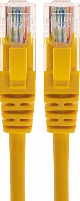 REXANT 02-0105-05 Патч-корд U/UTP, CAT 5e, RJ45-RJ45, 26AWG, LSZH, желтый, 0,5м REXANT