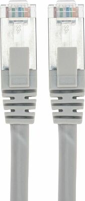 REXANT 02-0110-1 Патч-корд F/UTP, CAT 5e, RJ45-RJ45, 26AWG, LSZH, серый, 1м REXANT