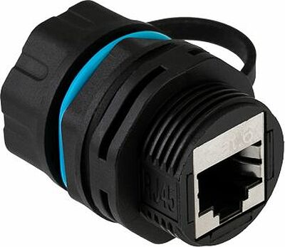 REXANT 02-0285 Индустриальный соединительный модуль, RJ-45(8P8C), FTP, CAT 6, IP68 с защитным колпачком для кабеля REXANT