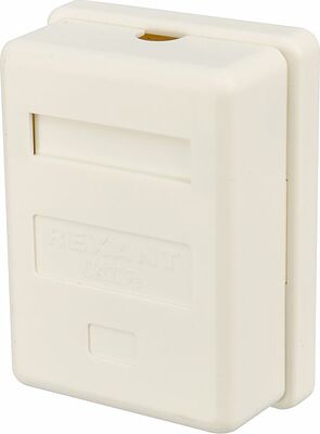 REXANT 03-0121 Рoзетка компьютерная внешняя 1-порт, UTP RJ-45 (8P8C), CAT 5e REXANT