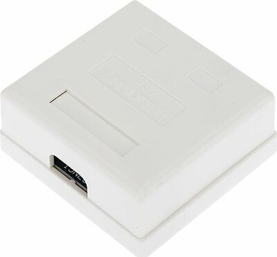 REXANT 03-0136 Розетка компьютерная внешняя, 2-порта RJ-45 (8P8C), UTP CAT 6 REXANT