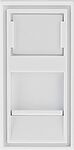 REXANT 03-0260 Вставка Mosaic 22,5x45, на 1 порт со шторкой 
