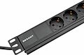 REXANT 04-0301-1 Блок распределения питания для 19 quot; шкафов, горизонтальный, 6 розеток СЕЕ 7/4, 10A, без выкл, алюм корп, шнур 2м, вилка C14 REXANT REXANT 04-0301-1 Блок распределения питания для 19 quot; шкафов, горизонтальный, 6 розеток СЕЕ 7/4, 10A, без выкл, алюм корп, шнур 2м, вилка C14 REXANT