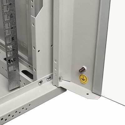 REXANT 04-0664-111 Настенный шкаф 19 quot; 6U 600×450×368 (ШxГxВ), дверь стекло, металлическая задняя стенка, боковые съемные стенки, RAL 7035 REXANT