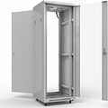 REXANT 04-2306 Шкаф напольный 19 quot; 42U 600х800мм, передняя дверь стекло, задняя дверь металл, RAL 7035 REXANT