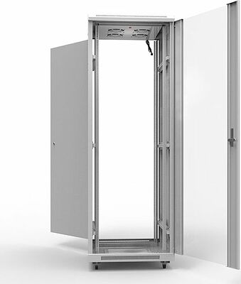 REXANT 04-2315 Шкаф напольный 19 quot; 22U 600х1000мм, передняя дверь стекло, задняя дверь металл, RAL 7035 REXANT