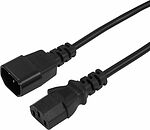 REXANT 04-2723 Шнур сетевой IEC 320 C13 – IEC 320 C14 3x0,75мм², 6А, длина 1,8м REXANT