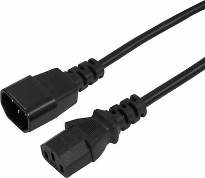 REXANT 04-2729 Шнур сетевой IEC 320 C13 – IEC 320 C14 3x1,0мм², 10A, длина 3м REXANT