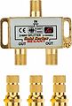REXANT 05-6101-1 Делитель ТВх2 под F-разъем, 5-1000МГц, Gold (3 F-разъема в комплекте) REXANT REXANT 05-6101-1 Делитель ТВх2 под F-разъем, 5-1000МГц, Gold (3 F-разъема в комплекте) REXANT