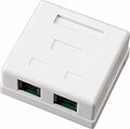 REXANT 06-0106-C Розетка телефонная + сетевая LAN, на стену, (гнездо 8Р8С (RJ-45) + гнездо 6Р4С (RJ-11)) REXANT 
