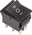 REXANT 06-0308-B Переключатель клавишный 250В 15А (6с) ON-OFF-ON черный с нейтралью (1 шт/уп) REXANT REXANT 06-0308-B Переключатель клавишный 250В 15А (6с) ON-OFF-ON черный с нейтралью (1 шт/уп) REXANT