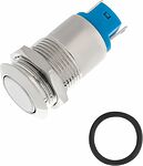 REXANT 06-0340-A Кнопка антивандальная Ø12 Фикс (2с) OFF-ON выпуклая (A12-B2) REXANT (в упак. 1шт.)