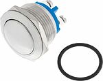REXANT 06-0357-B Кнопка антивандальная Ø19 Б/Фикс (2с винт) OFF-(ON) сфера (PBS-28В, A19-A2) REXANT (в упак. 1шт.)