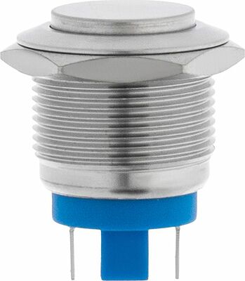REXANT 06-0358-B Кнопка антивандальная Ø19 Б/Фикс (2с) OFF-(ON) выпуклая (PBS-28В-4) REXANT (в упак. 1шт.)
