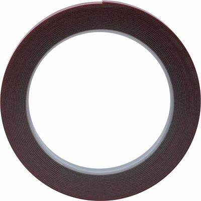 REXANT 09-6009 Двухсторонний скотч, акриловая HBA-основа, серый, 9мм, ролик 5м REXANT