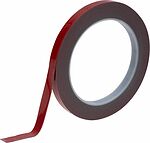 REXANT 09-6009 Двухсторонний скотч, акриловая HBA-основа, серый, 9мм, ролик 5м REXANT