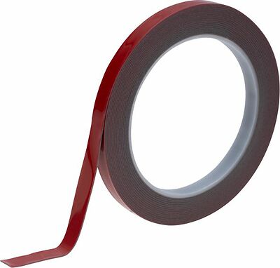 REXANT 09-6009 Двухсторонний скотч, акриловая HBA-основа, серый, 9мм, ролик 5м REXANT