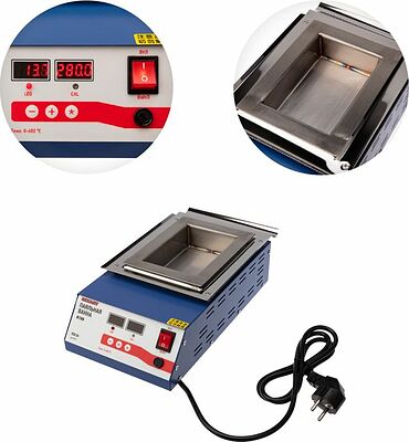 REXANT 09-9071 Паяльная ванна, модель R150, 900Вт, 150х100х45мм, 0-400 °C, цифровая REXANT