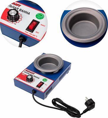 REXANT 09-9250 Паяльная ванна, модель R80F, 250Вт, ø80мм, 200-480 °C, бессвинцовая REXANT