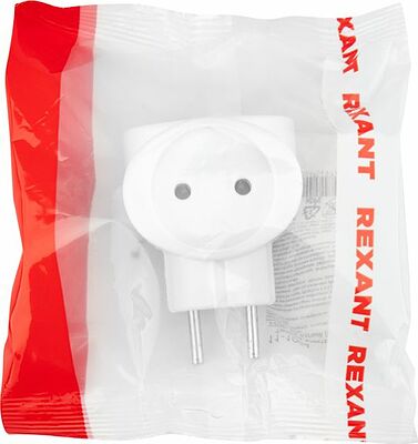 REXANT 11-1064 Тройник электрический 6А б/з белый 220 В REXANT