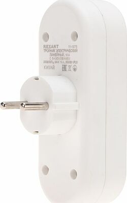 REXANT 11-1079 Тройник электрический линейный 16А с/з вертикальный, белый REXANT