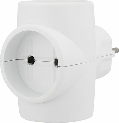 REXANT 11-1081 Тройник электрический 6А б/з белый 220 В REXANT 