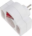 REXANT 11-1086 Тройник электрический 16А с/з + 2х2,5А с выключателем и защитными шторками, белый REXANT REXANT 11-1086 Тройник электрический 16А с/з + 2х2,5А с выключателем и защитными шторками, белый REXANT