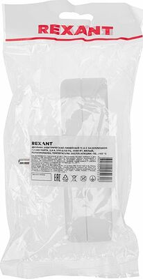 REXANT 11-1090 Двойник электрический линейный 16А с/з + 2 USB-порта, 2,4 А, белый REXANT