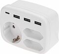 REXANT 11-1250 Тройник электрический 16А с/з + 2х2,5А + 3хUSB-A 2,4А + USB Type-C 3А, белый REXANT REXANT 11-1250 Тройник электрический 16А с/з + 2х2,5А + 3хUSB-A 2,4А + USB Type-C 3А, белый REXANT