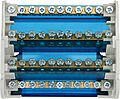REXANT 11-2304-11 Шина на DIN-рейку в корпусе (кросс-модуль) 4х11 REXANT