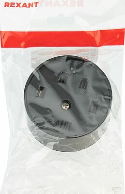 REXANT 11-8525 Розетка РШ для электрической плиты 32А, 380В, 3Р+РЕ (ОУ) черная REXANT